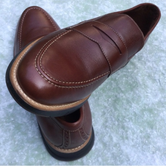 Johnston & Murphy Collection Vaughn Penny Loafer Mahogany New SZ 9 main image 6
